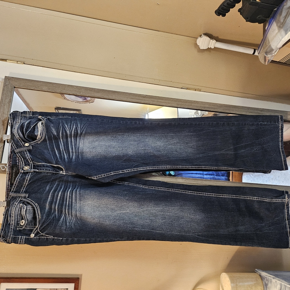 Women's Twenty-One Boot Cut Jeans - Dark Blue